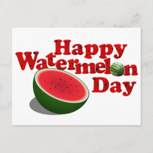 National Watermelon Day Postcard