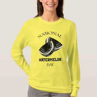 National Watermelon Day Sign T-Shirt