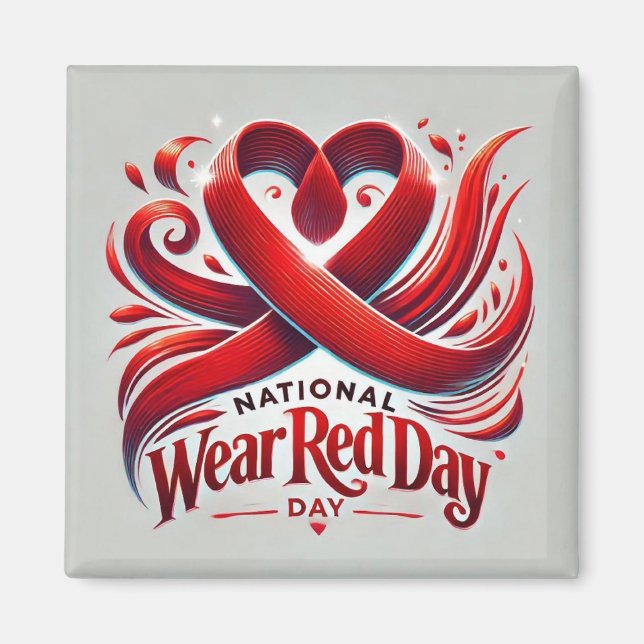 National Wear Red Day Magnet (Front)
