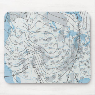 National Weather Map Mouse Mat