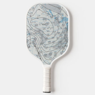 National Weather Map Pickleball Paddle