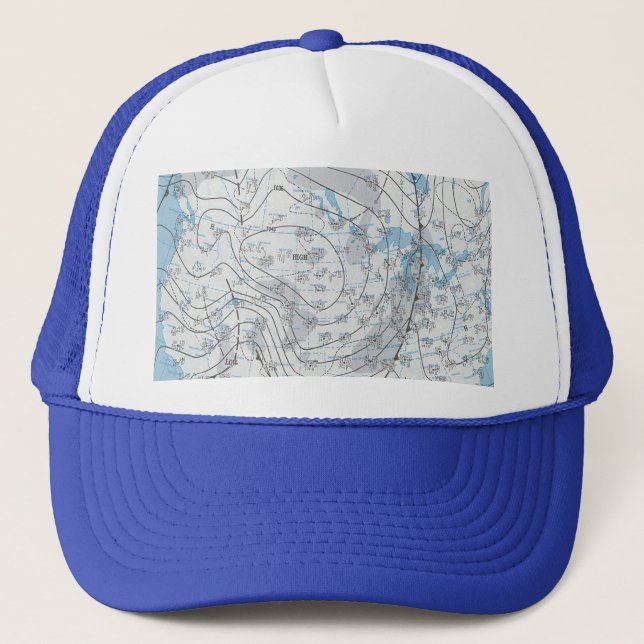 National Weather Map Trucker Hat (Front)