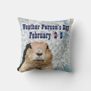 National Weather Person’s Day February 5 Cushion