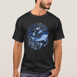 National Whale Shark Day Ocean Seamless Marine Sha T-Shirt