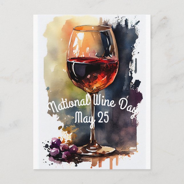National Wine Day Postcard (Front)
