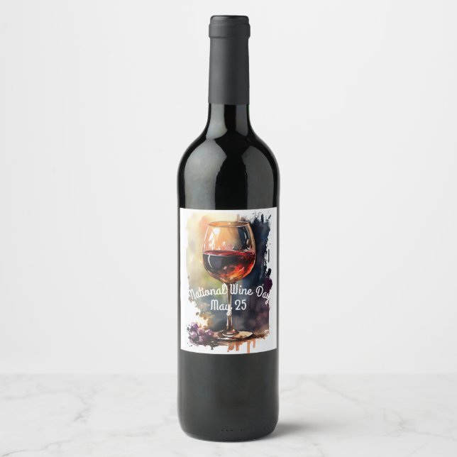 National Wine Day Wine Label (Front)