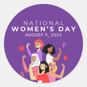 National Women’s Day Classic Round Sticker