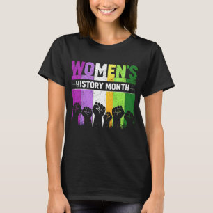 National Womens History Month March Fists Vintage T-Shirt