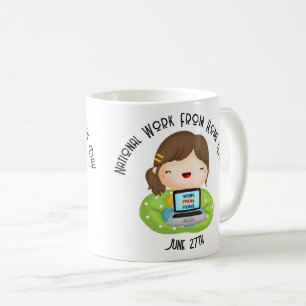 National Work From Home Day Custom  Coffee Mug