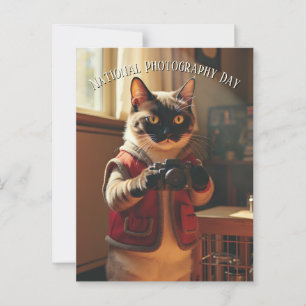 National World Photography Day Postcard