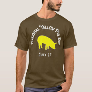 National Yellow Pig Day Premium T-Shirt