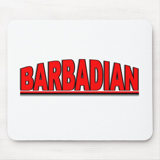 Nationalities - "Barbadian" Mouse Mat (Front)