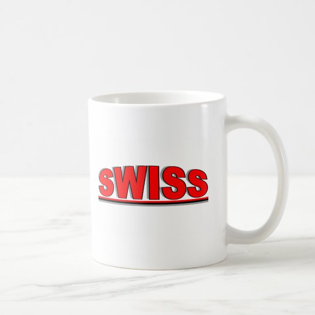 Nationalities - "Swiss" Coffee Mug (Right)