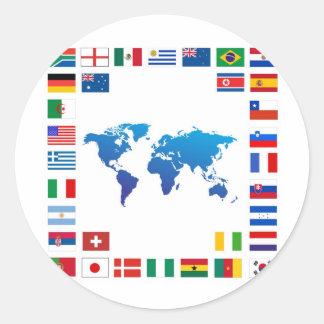 Nations Classic Round Sticker