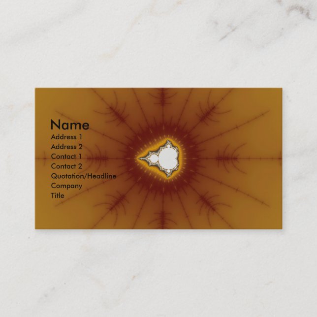 Native America - Fractal Business Card (Front)