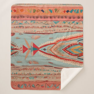 Native America Pattern Sherpa Blanket