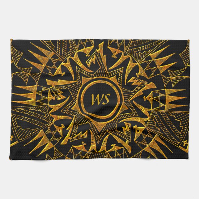 Native American 1 Kitchen Towel (Horizontal)