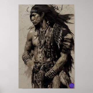 NATIVE AMERICAN 4 POSTER