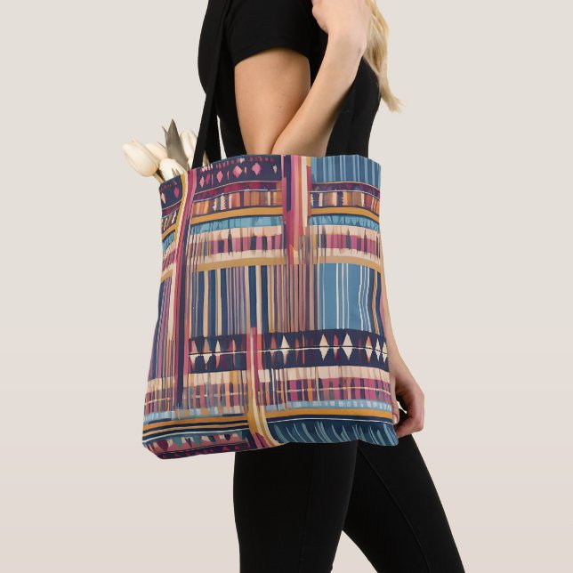 Native American Abstract Tribute 07 Tote Bag (Close Up)