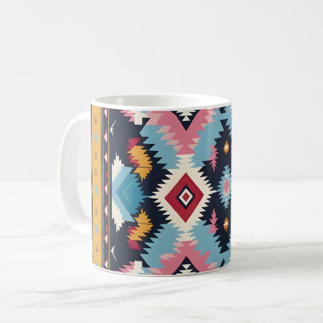 Native American Abstract Tribute 17 Coffee Mug (Front Left)