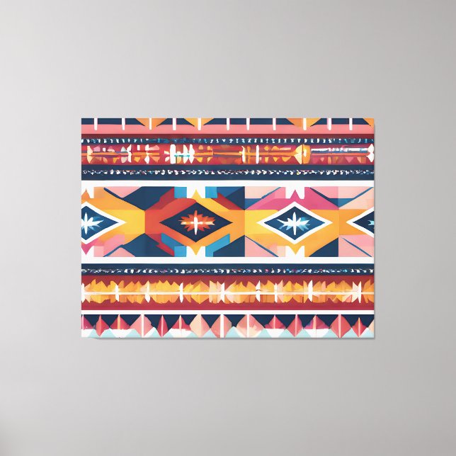 Native American Abstract Tribute 18 Canvas Print (Front)