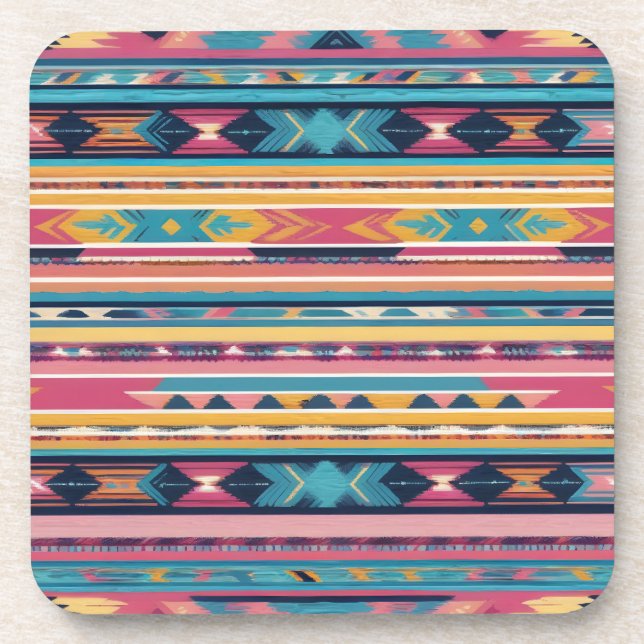 Native American Abstract Tribute S13 Coaster (Front)