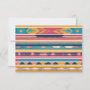 Native American Abstract Tribute S13 Thank You Card
