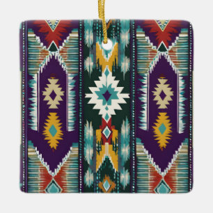 Native American Abstract Tribute S9 Ceramic Ornament
