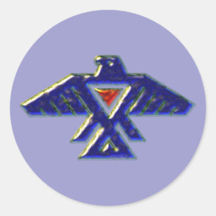 native American anishinabe ojibwe ojibwa Classic Round Sticker