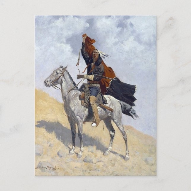 Native American Apache warrior Postcard (Front)