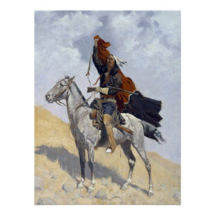 Native American Apache warrior Poster