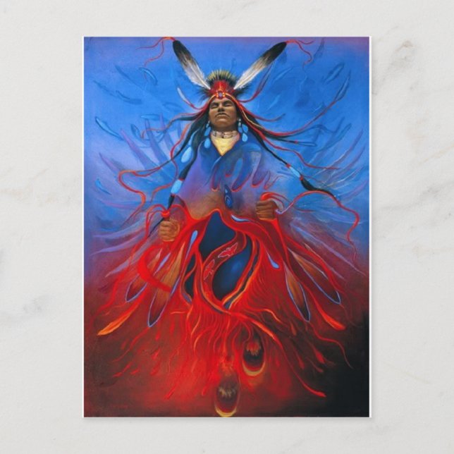 Native American Art Postcard (Front)