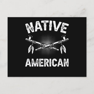 Native American Axe Retro Chief Postcard