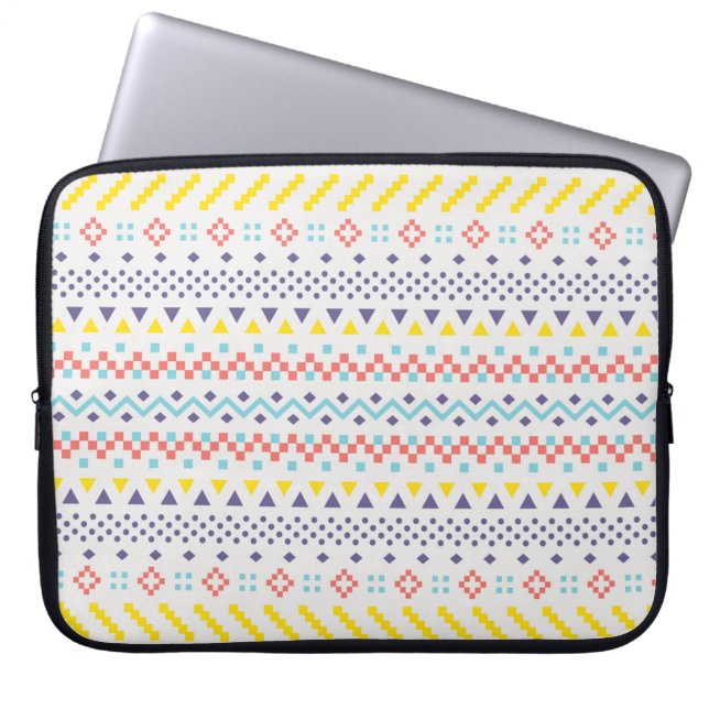 Native American Aztec Pattern Laptop Sleeve (Front)