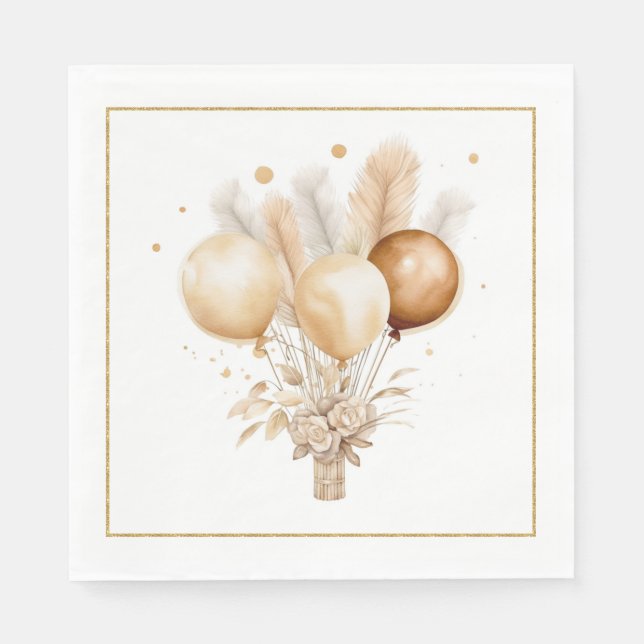 Native American Baby Paper Napkins (Front)