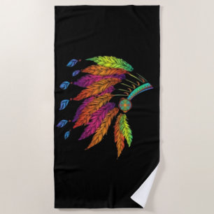 Native American Beach Towel
