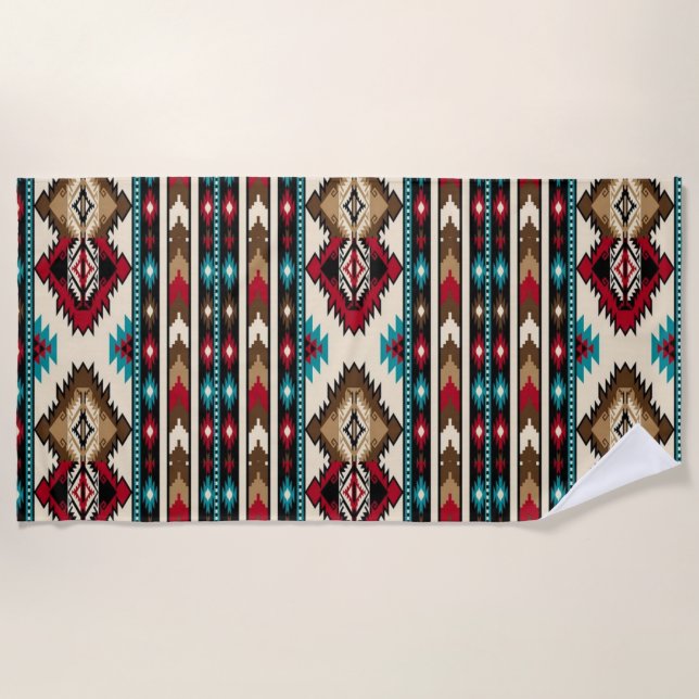 Native American Beach Towel (Front)