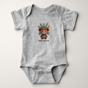 Native American Bear Baby Bodysuit