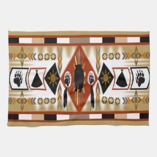 Native American Bear Clan Kitchen Towels