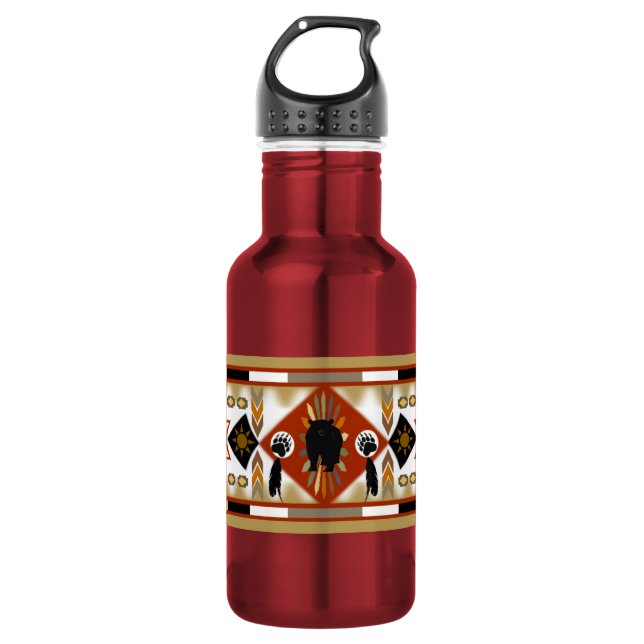 Native American Bear Clan Liberty Bottle (Front)