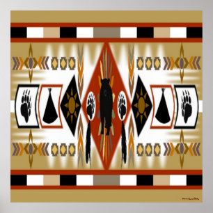 Native American Bear Clan Poster