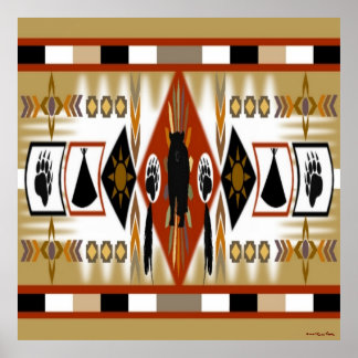 Native American Bear Clan Poster