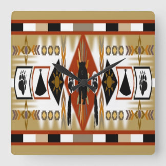 Native American Bear Clan Wall Clock
