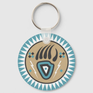 Native American Bear Paw Key Ring