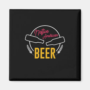 Native American Beer Magnet