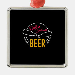 Native American Beer Metal Tree Decoration