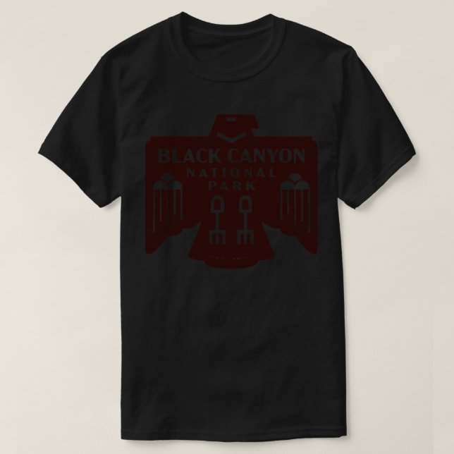 Native American Bird Black Canyon National Park Br T-Shirt (Design Front)