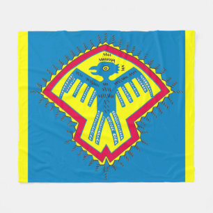 Native American bird symbol Fleece Blanket