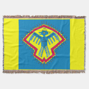 Native American bird Throw Blanket