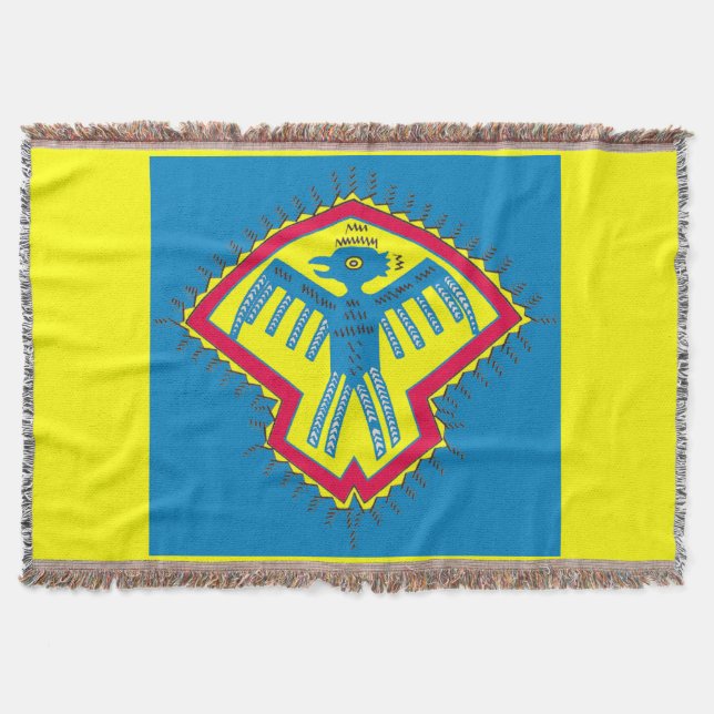 Native American bird Throw Blanket (Front)